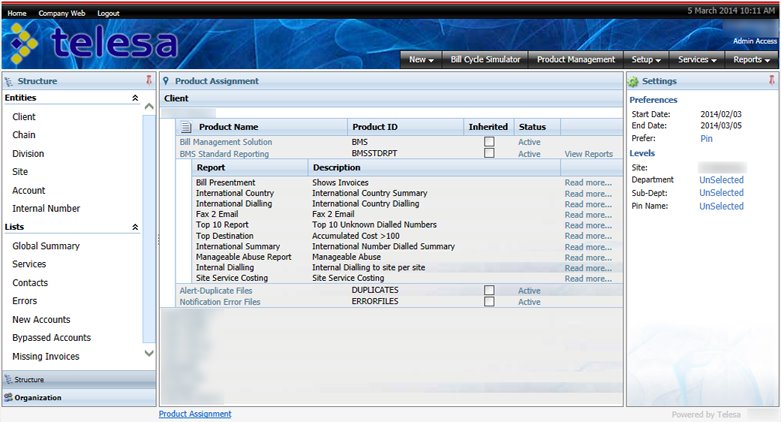 TMS - Sub-Systems Alerts Config